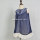 Wholesale navy chiffon cotton linen fabric stripe dress